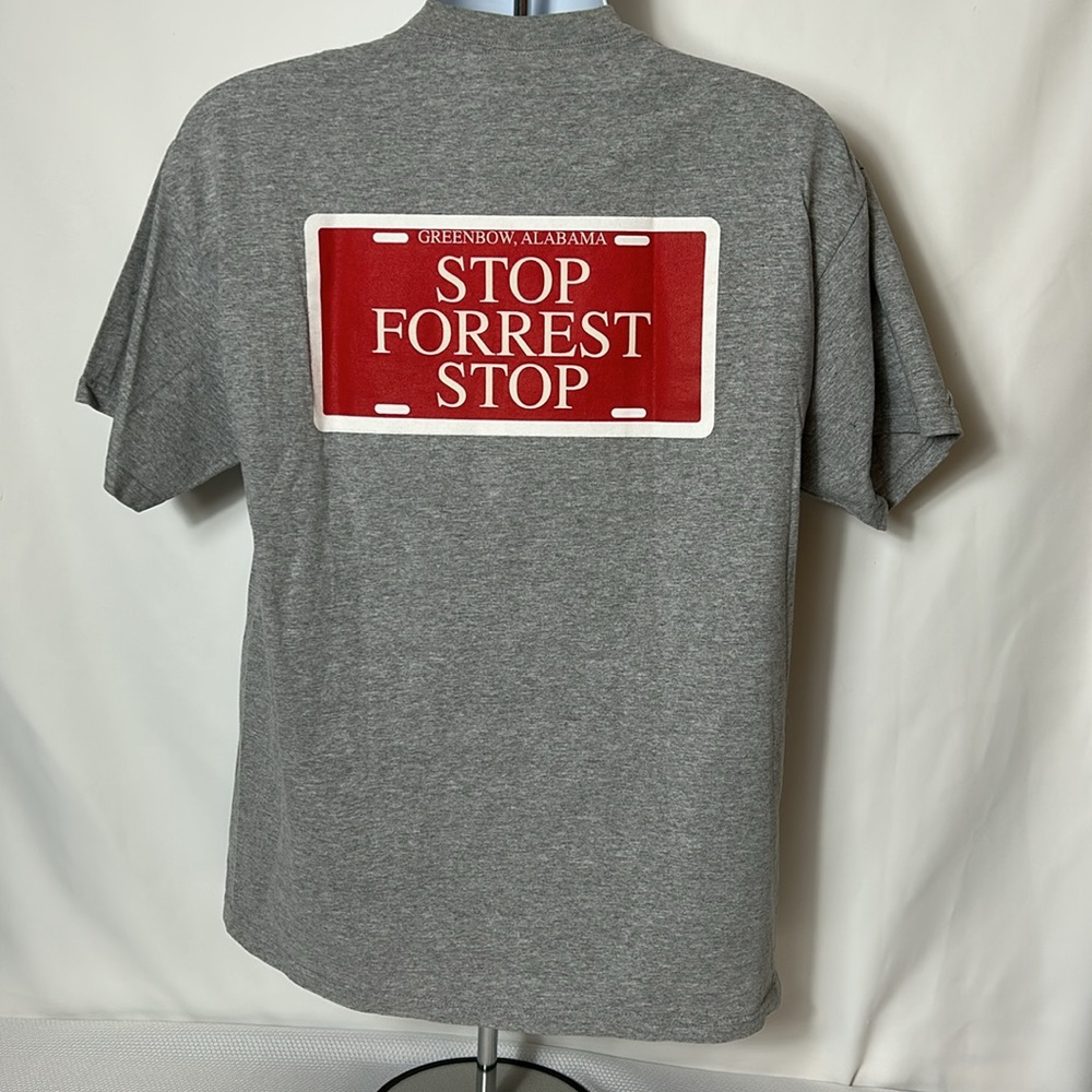 Bubba Gump Shrimp Co. Forrest Gump Short Sleeve Cotton Gray T-shirt Size Large - Picture 3 of 5